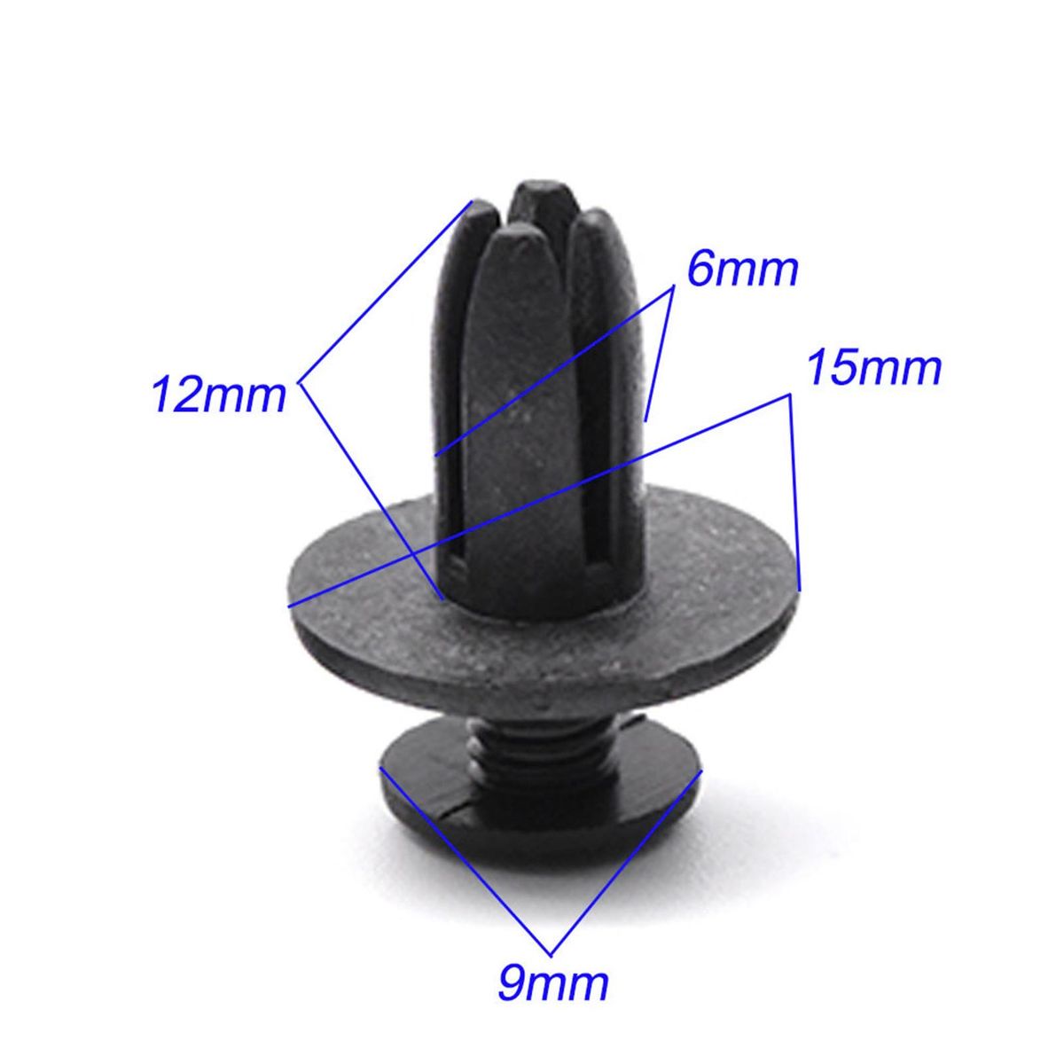 50pcs 6mm Fender Rivet Clips Hole ATV Fairing Fender Clip Auto Fastener Clips Replacement for Suzuki