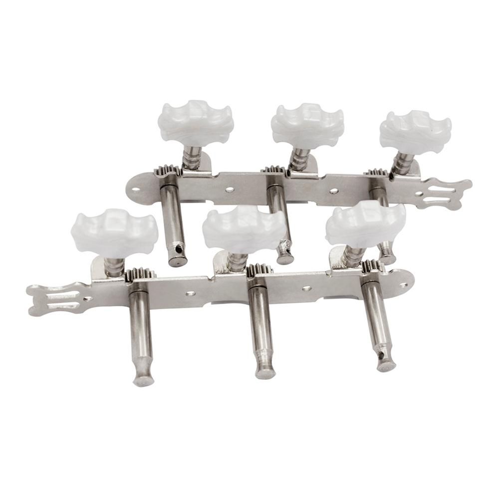 2pcs Folk Guitar Machine Head Knobs Guitar String Tuning Pegs Tuner Guitar Tuning Keys Silver Color