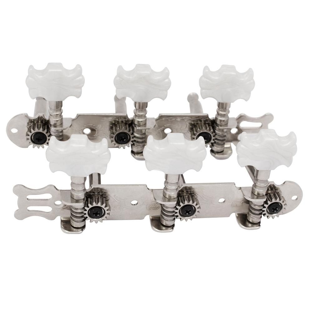 2pcs Folk Guitar Machine Head Knobs Guitar String Tuning Pegs Tuner Guitar Tuning Keys Silver Color