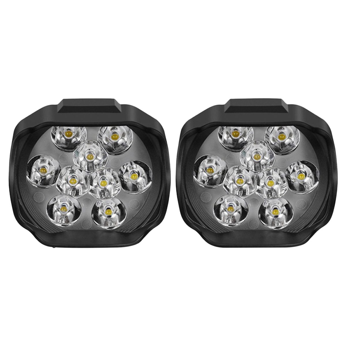 2Pcs Motorcycle Leds External Light 6000K IP68 Waterproof