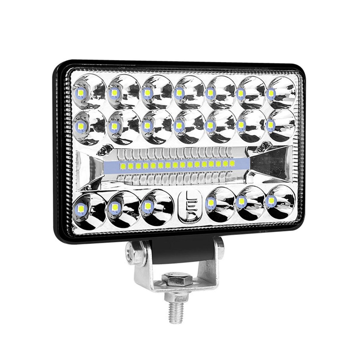 1Pcs 108W 5inch 6500K LED Work Light Fog & Driving Light Waterproof Flood & Spot Combo Lights for 9-30V Cars Trucks Off-road ATV SUV Trailer Yatch
