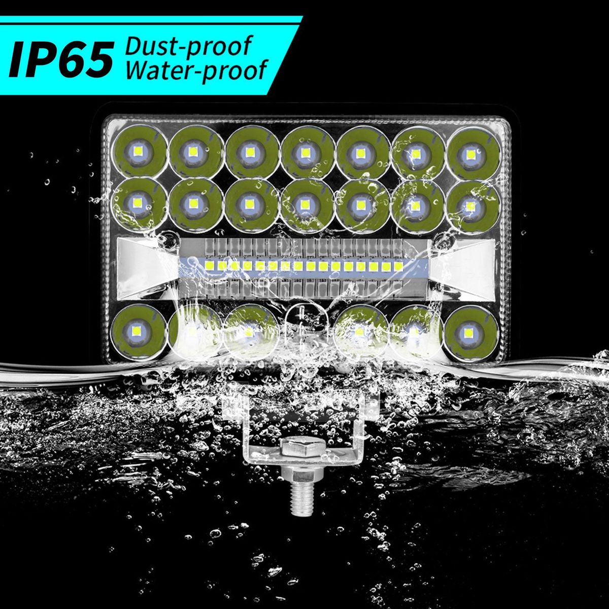 1Pcs 108W 5inch 6500K LED Work Light Fog & Driving Light Waterproof Flood & Spot Combo Lights for 9-30V Cars Trucks Off-road ATV SUV Trailer Yatch