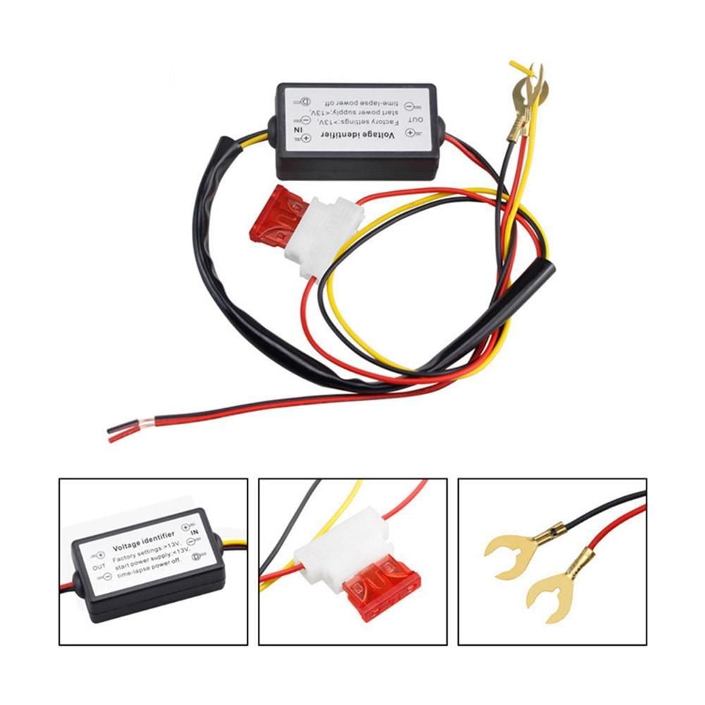 Car LED Daytime Running Lights Controller Relay Harness Dimm