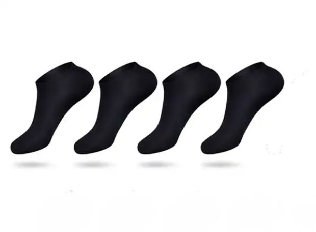 4 Pairs Sneakers Loafers Fashion Invisible Half Socks