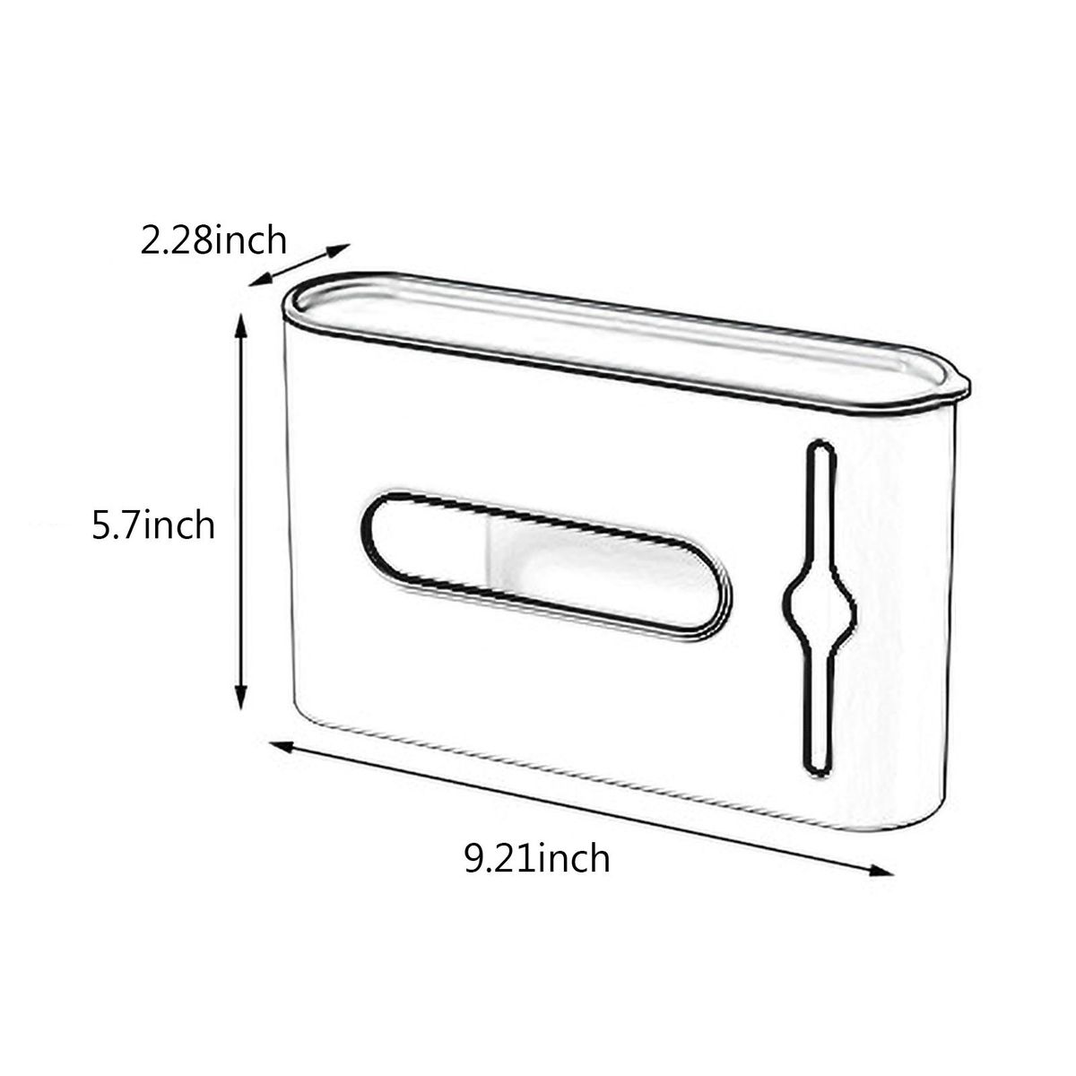 Garbage Bag Storage Box Rubbish Bin Bags Dispenser Self Adhesive Wall Mount Plastic Bag Holder Grocery Bag Dispenser for Home Kitchen Bathroom