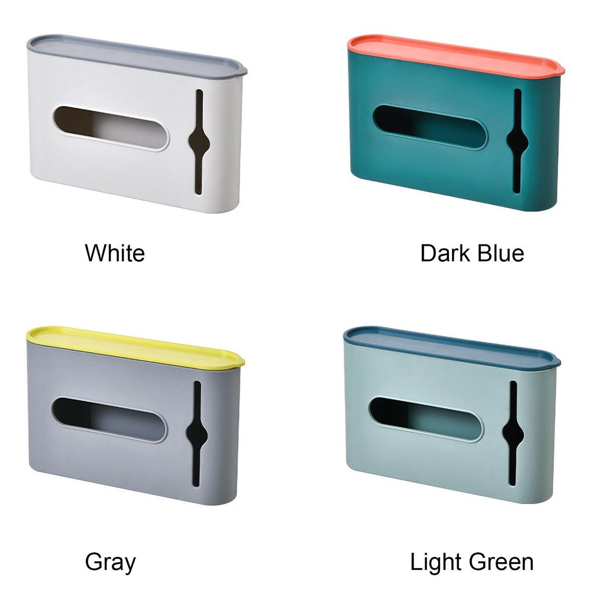 Garbage Bag Storage Box Rubbish Bin Bags Dispenser Self Adhesive Wall Mount Plastic Bag Holder Grocery Bag Dispenser for Home Kitchen Bathroom