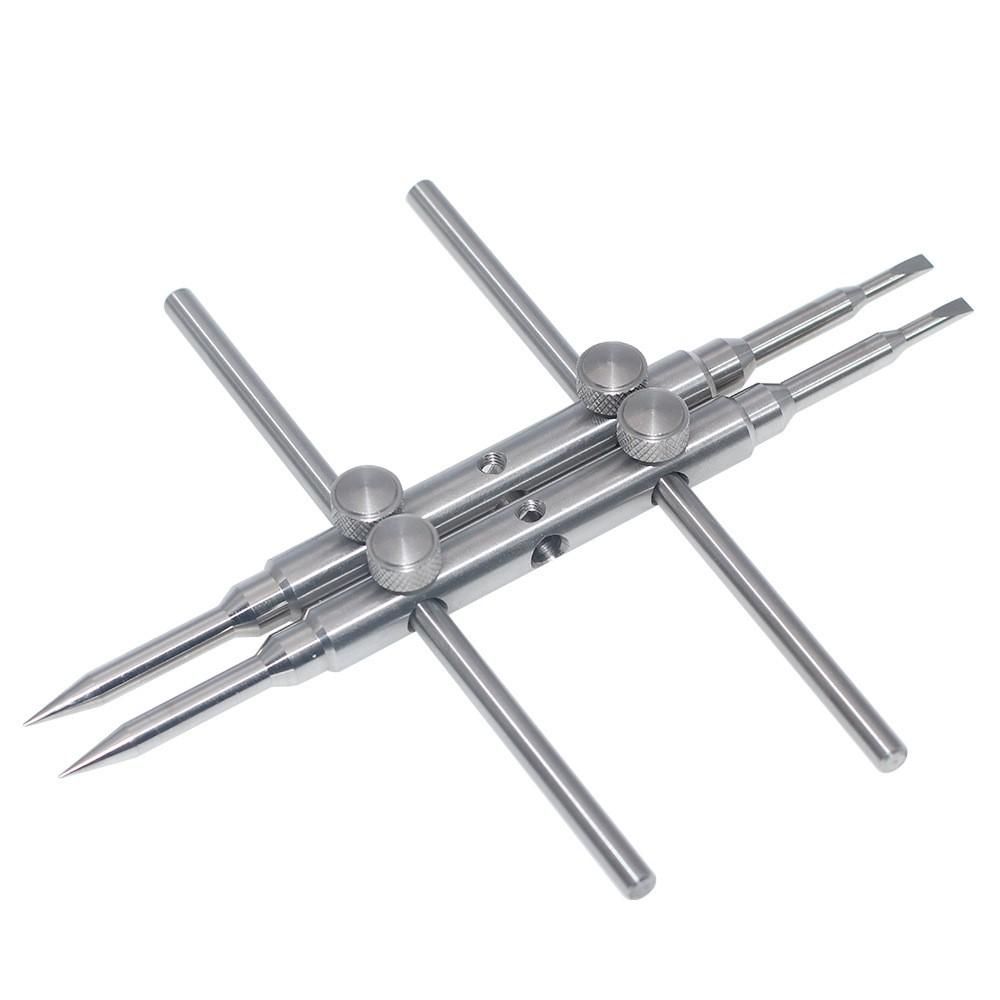 Repair Tool Camera Tool Detachable Tic-tac-toe Tool for Camera Lens with 2 Tips Lens Repair Set Flat Pointed 6 Screws 2 Hexagon Wrenches