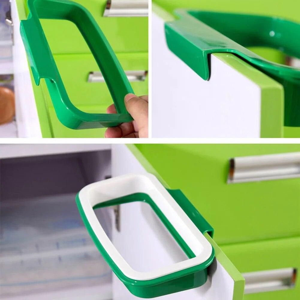 Garbage Bag Holder Hanging Rubbish Bags Rack For Kitchen Cupboard Cabinet Tailgate Stand Storage Kitchen Accessories 12.5*22cm