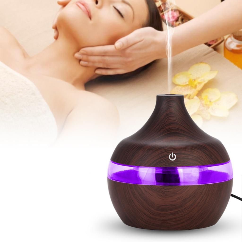 Essential Oil  Diffuser  LED  Air Dark Brown