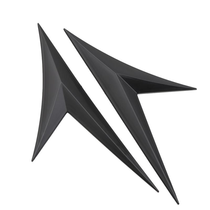 2Pcs Universal Car Side Door Body Cover Trim for Fender Decoration Sticker for Honda for Benz Audi BMW Ford Black