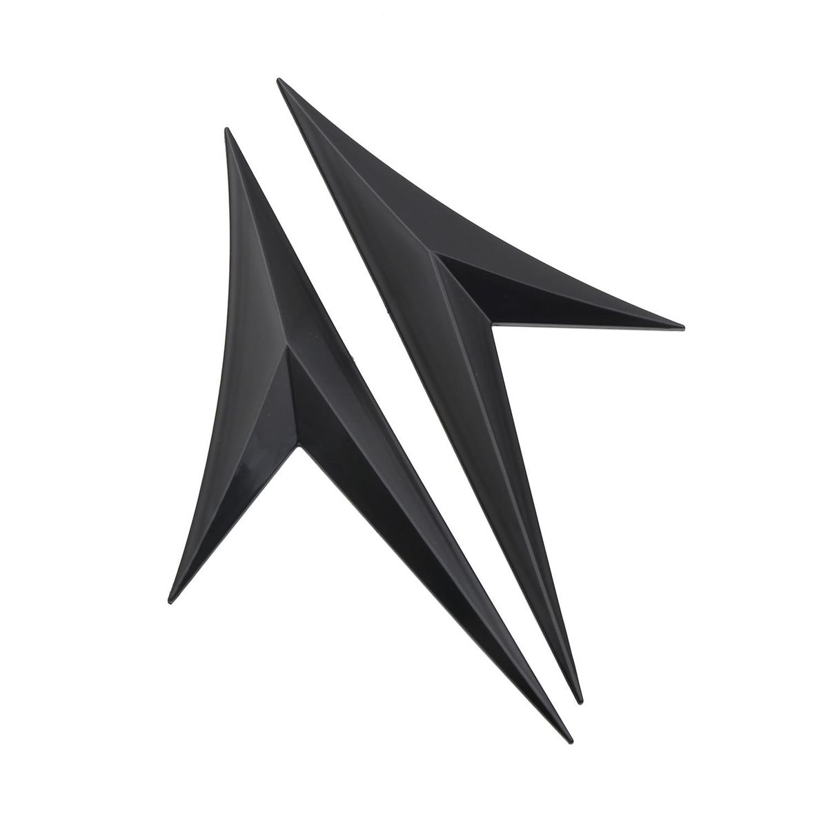 2Pcs Universal Car Side Door Body Cover Trim for Fender Decoration Sticker for Honda for Benz Audi BMW Ford Black