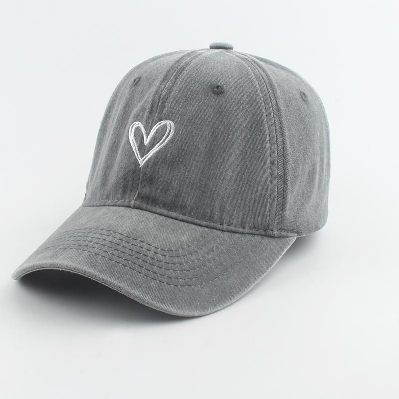 Fashion Outdoor Sport Baseball Caps For Men Women Love Heart Embroidery Snapback