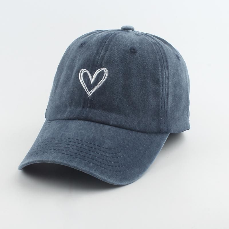 Fashion Outdoor Sport Baseball Caps For Men Women Love Heart Embroidery Snapback