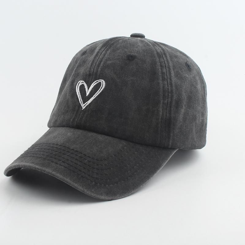 Fashion Outdoor Sport Baseball Caps For Men Women Love Heart Embroidery Snapback