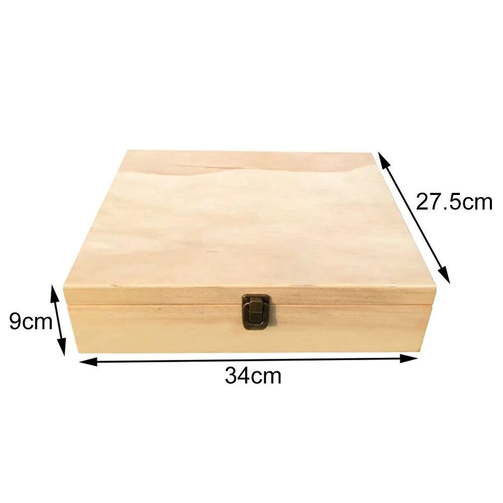 68-Grid Essential Oil Bottle Wooden Storage Box Case Aromatherapy Oil Bottle Organizer Premium Wooden Makeup Case Holder