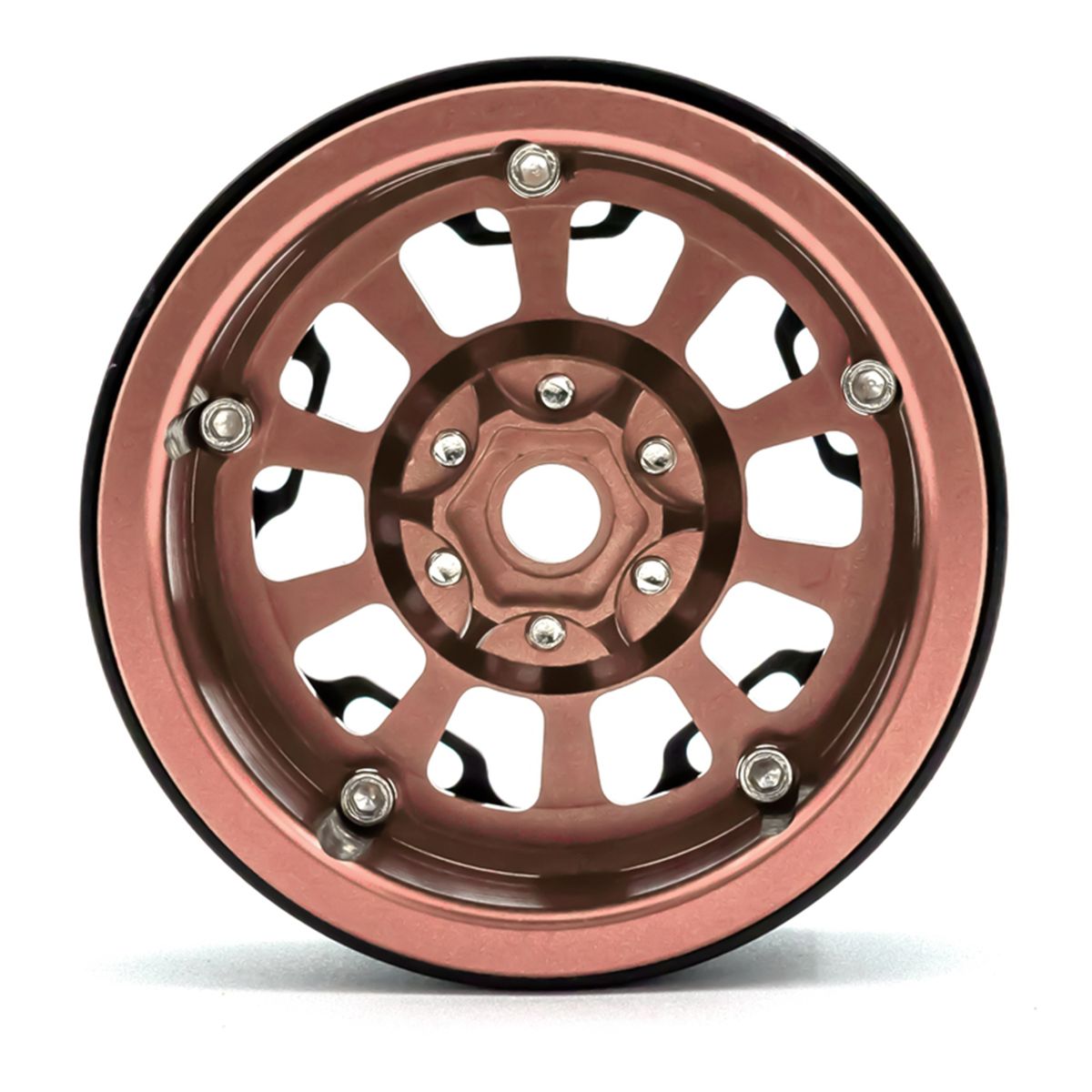 Aluminum Alloy Wheel Rim Beadlock 2.2in Wheel Rims Hub 4pcs