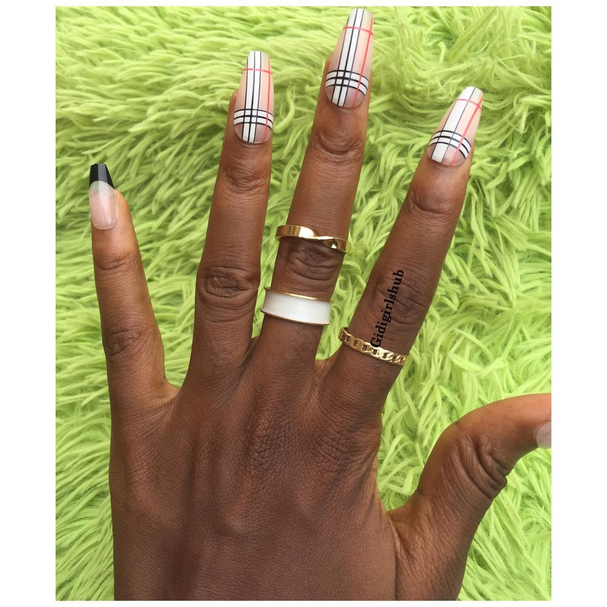 3pcs White Enamel Round Metal Adjustable Gold Ring Set