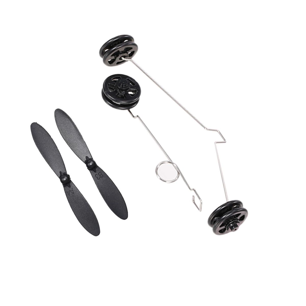 2pcs Propeller and 2PCS Landing Gear for Wltoys XK A200 F-16B RC Airplane