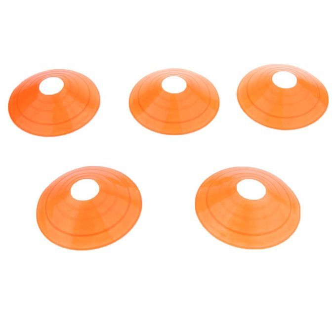 5 Pcs Inline Roller Skating Disc Cones Boundary Marker Agility Orange