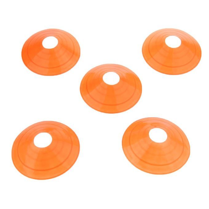 5 Pcs Inline Roller Skating Disc Cones Boundary Marker Agility Orange