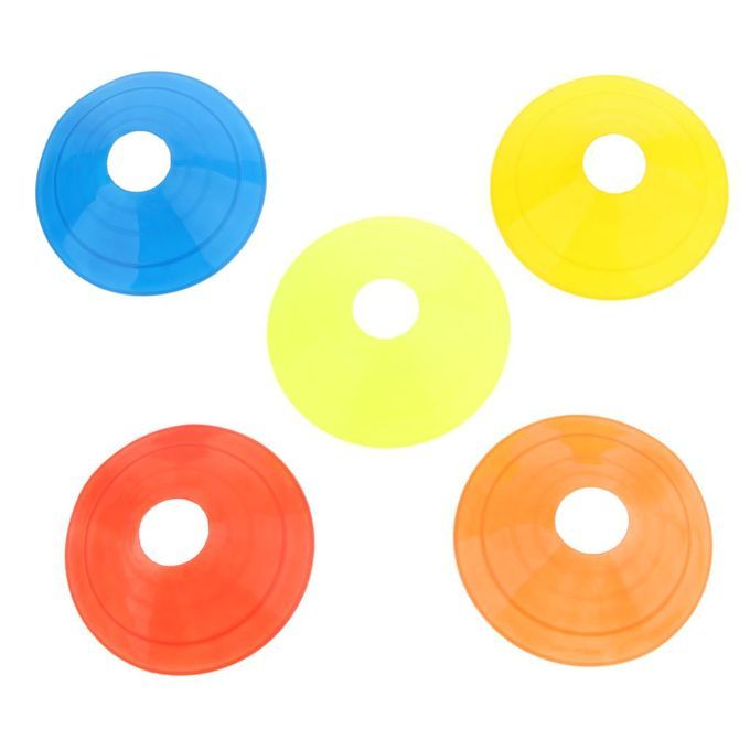 5 Pcs Inline Roller Skating Disc Cones Boundary Marker Agility Orange