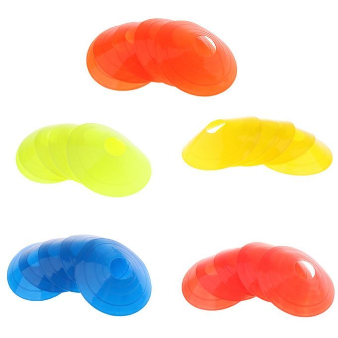 5 Pcs Inline Roller Skating Disc Cones Boundary Marker Agility Orange