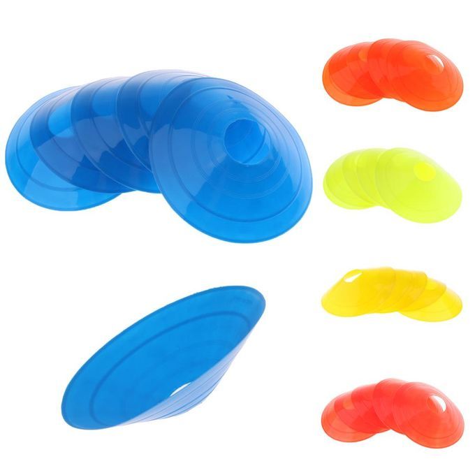 5 Pcs Inline Roller Skating Disc Cones Boundary Marker Agility Orange