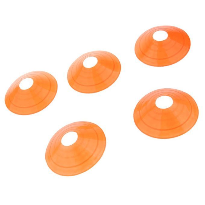 5 Pcs Inline Roller Skating Disc Cones Boundary Marker Agility Orange