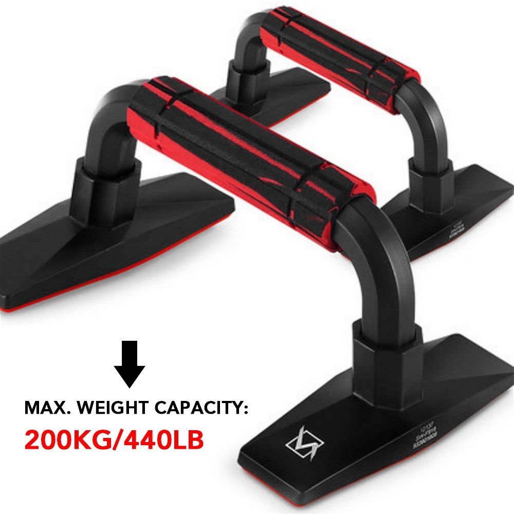 2PCS Push Up Bars Pushup Chest Bar Stand Sports Gym Exercise