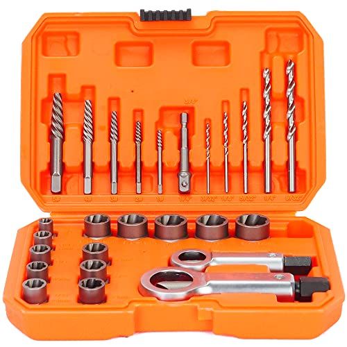 Luckyway 26Piece Impact Bolt  Nut Remover Spiral Screw Extra