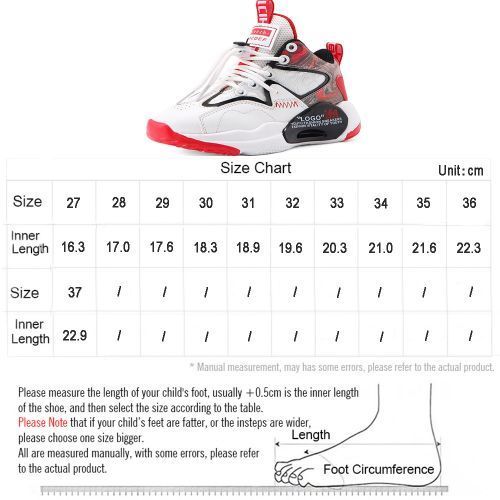 Boys' Casual Running Children's Sports Basketball Thick Bottom Mid Shoes White