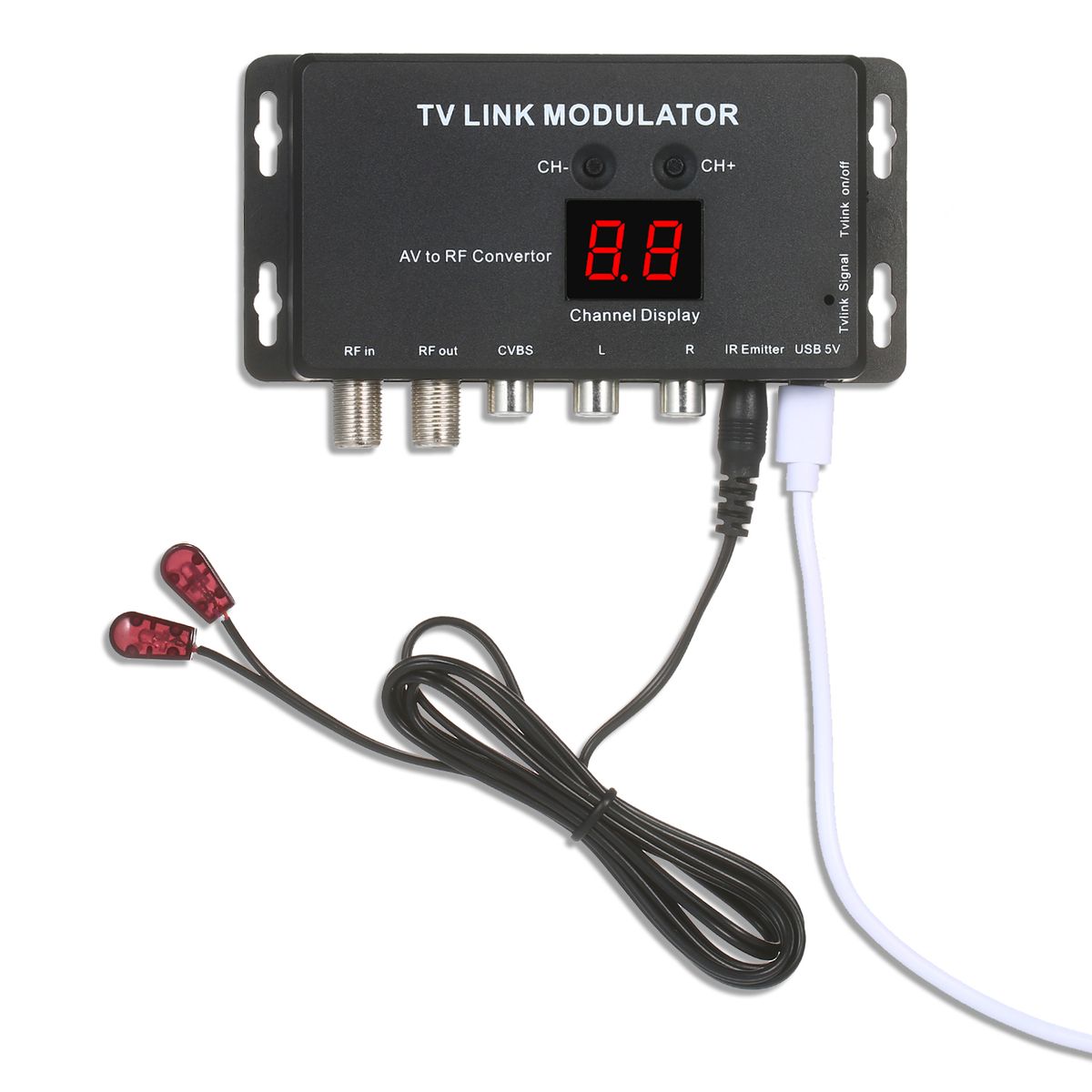 TVLINK Modulator AV To RF Convertor   IR Extender RF
