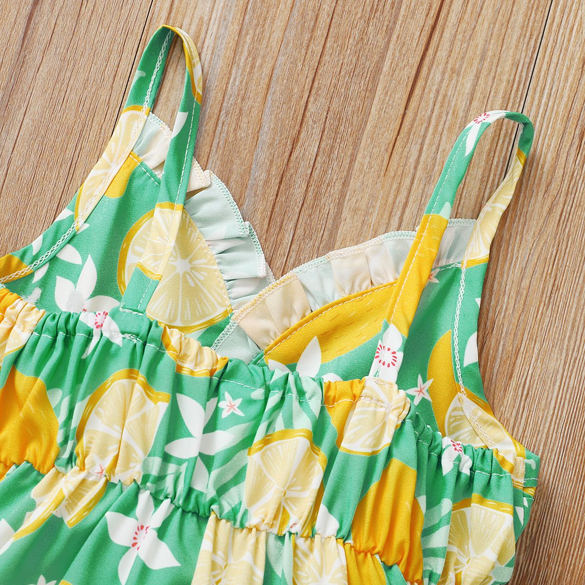 0-2Y Baby Girls Summer Outfit Set Leomon Print Sling Tops White Short Pants