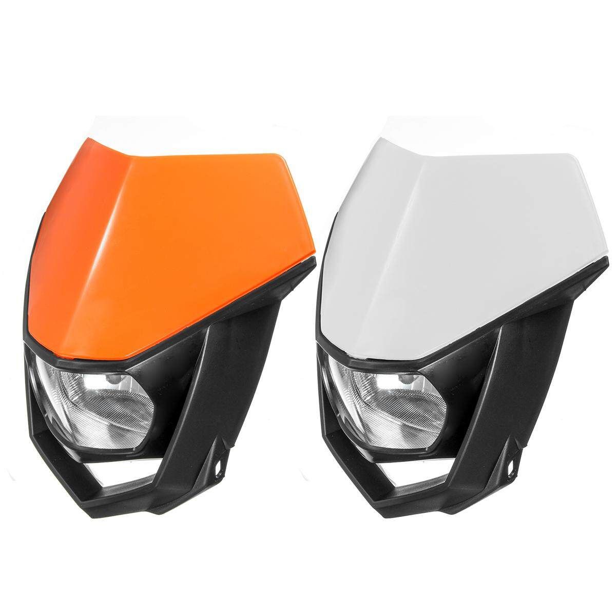 1x Street Fighter Bike Motorcycle Universal Dirt Bike Headlight 12V H4 White (white)