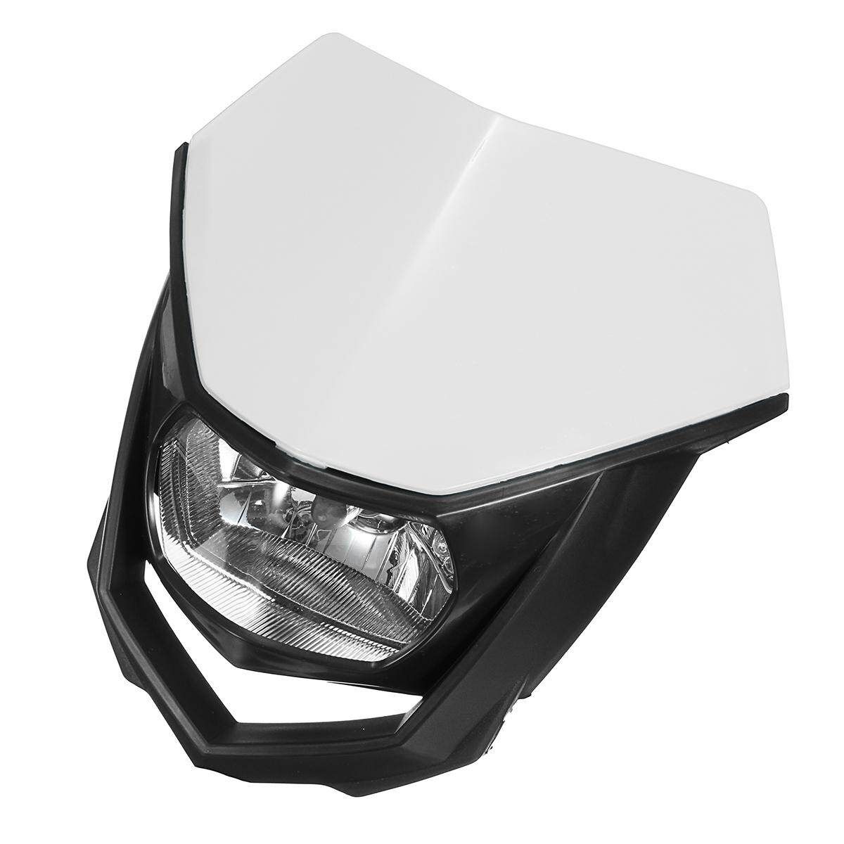 1x Street Fighter Bike Motorcycle Universal Dirt Bike Headlight 12V H4 White (white)