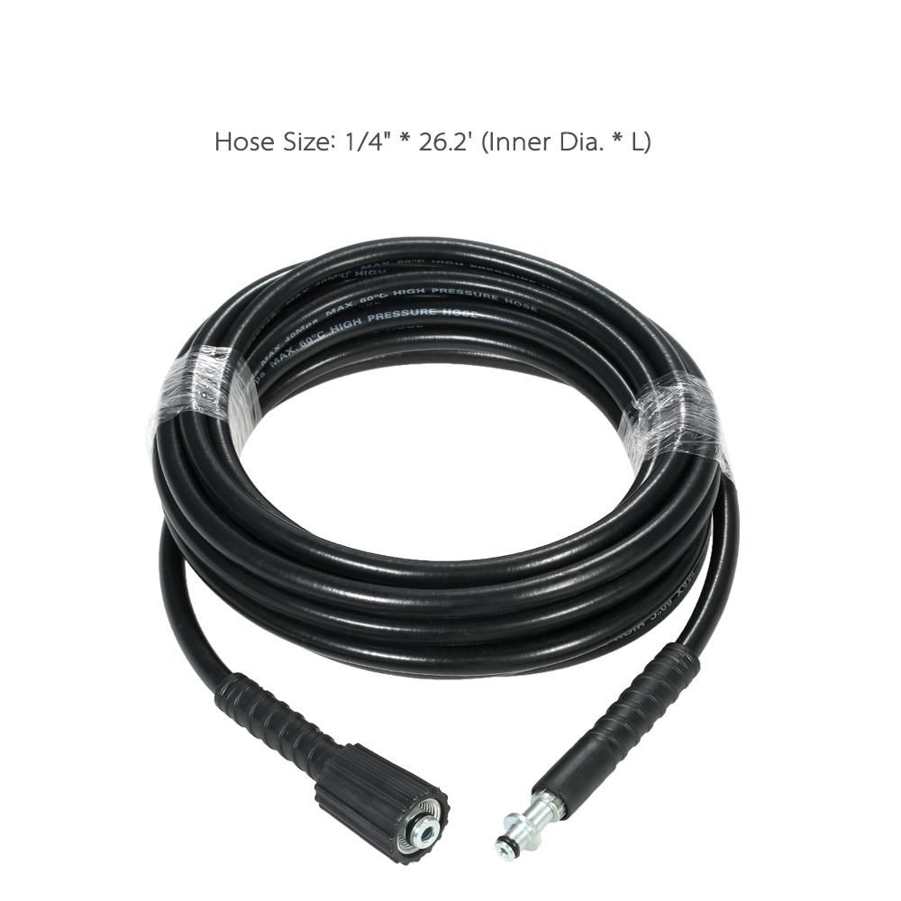 3/8" x 26.2' 1200PSI Pressure Washer Extension Hose with One End Standard 22mm-14 Female Connection