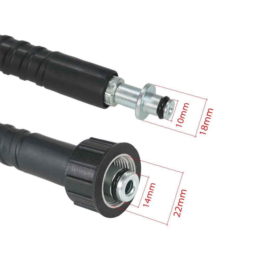3/8" x 26.2' 1200PSI Pressure Washer Extension Hose with One End Standard 22mm-14 Female Connection