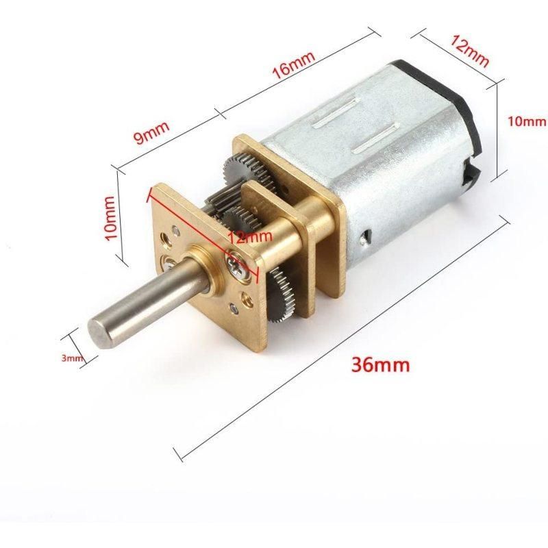 DC 6V 500RPM Micro Speed Reduction Motor Mini Gear Box with 2 Terminals for RC Car Robot Model DIY Engine