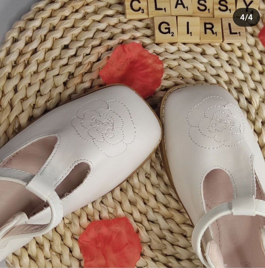 Baby Girl Fashion  Bow Shoe (white)