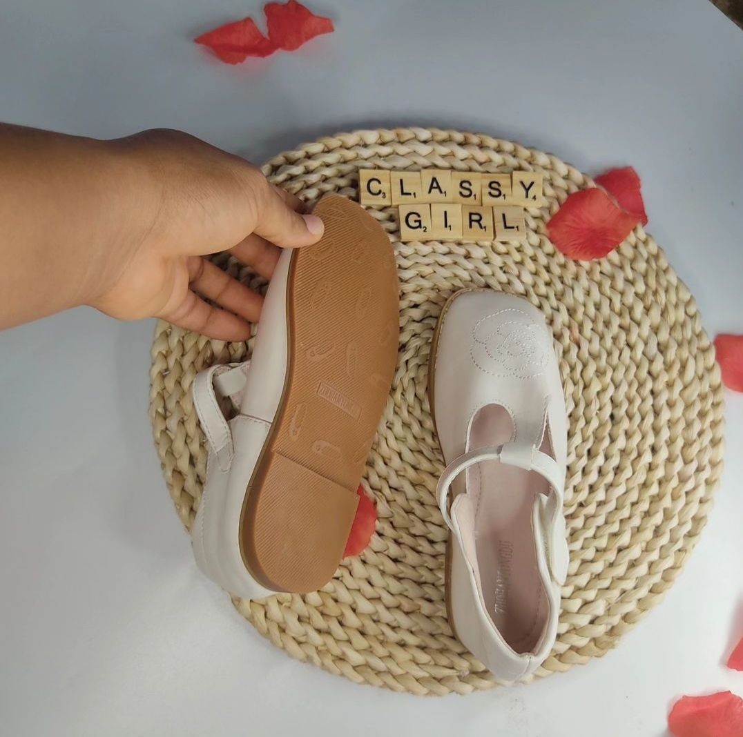Baby Girl Fashion  Bow Shoe (white)