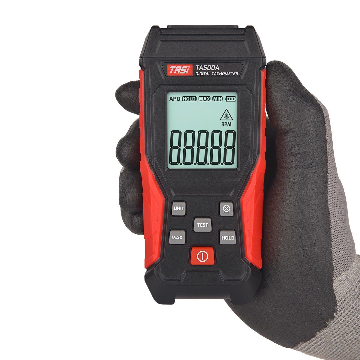 TASI Digital Tachometer Non-Contact Mini RPM Tester Meter LCD Display Handheld Digital Tachometer for Motor Wheels Lathe Car Making
