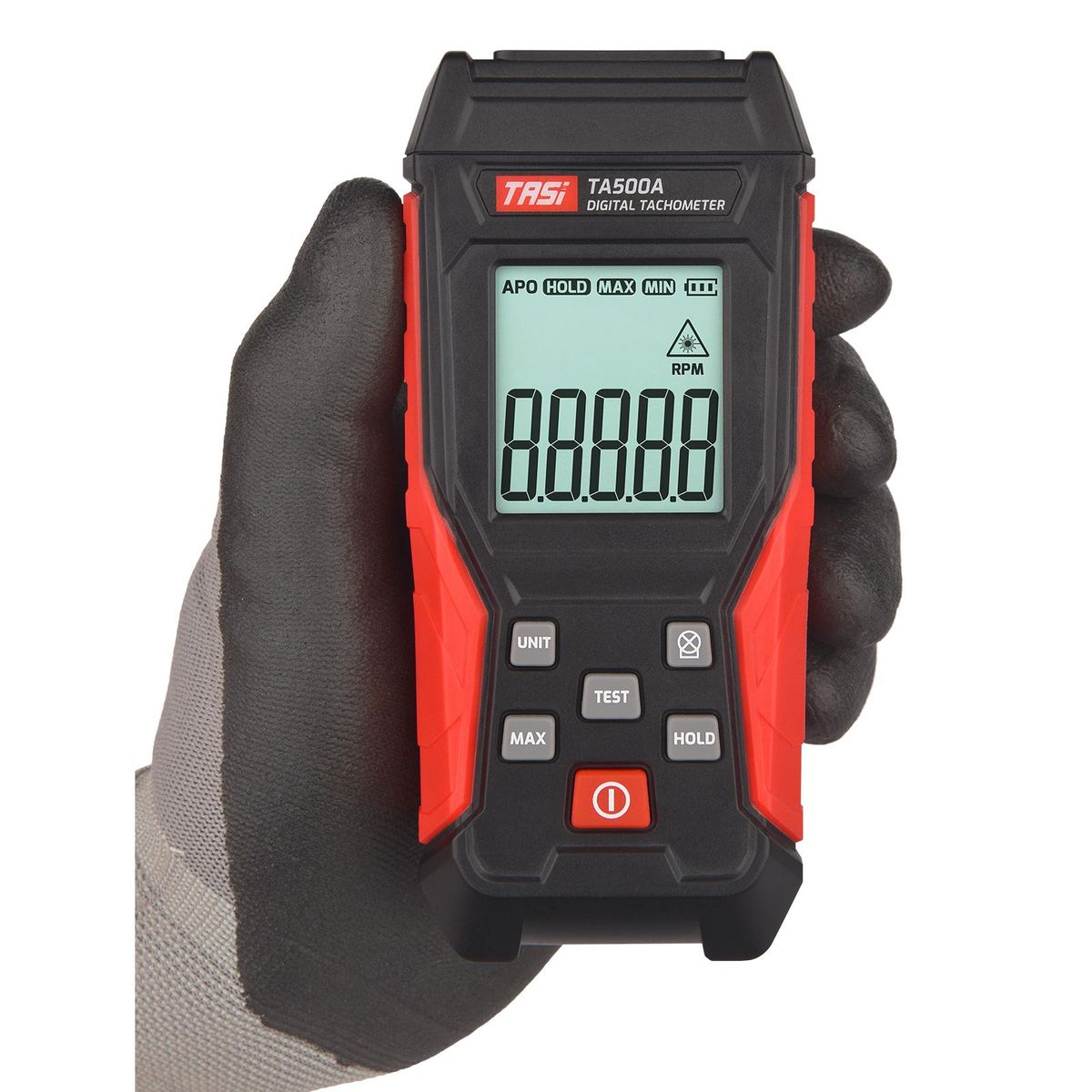TASI Digital Tachometer Non-Contact Mini RPM Tester Meter LCD Display Handheld Digital Tachometer for Motor Wheels Lathe Car Making