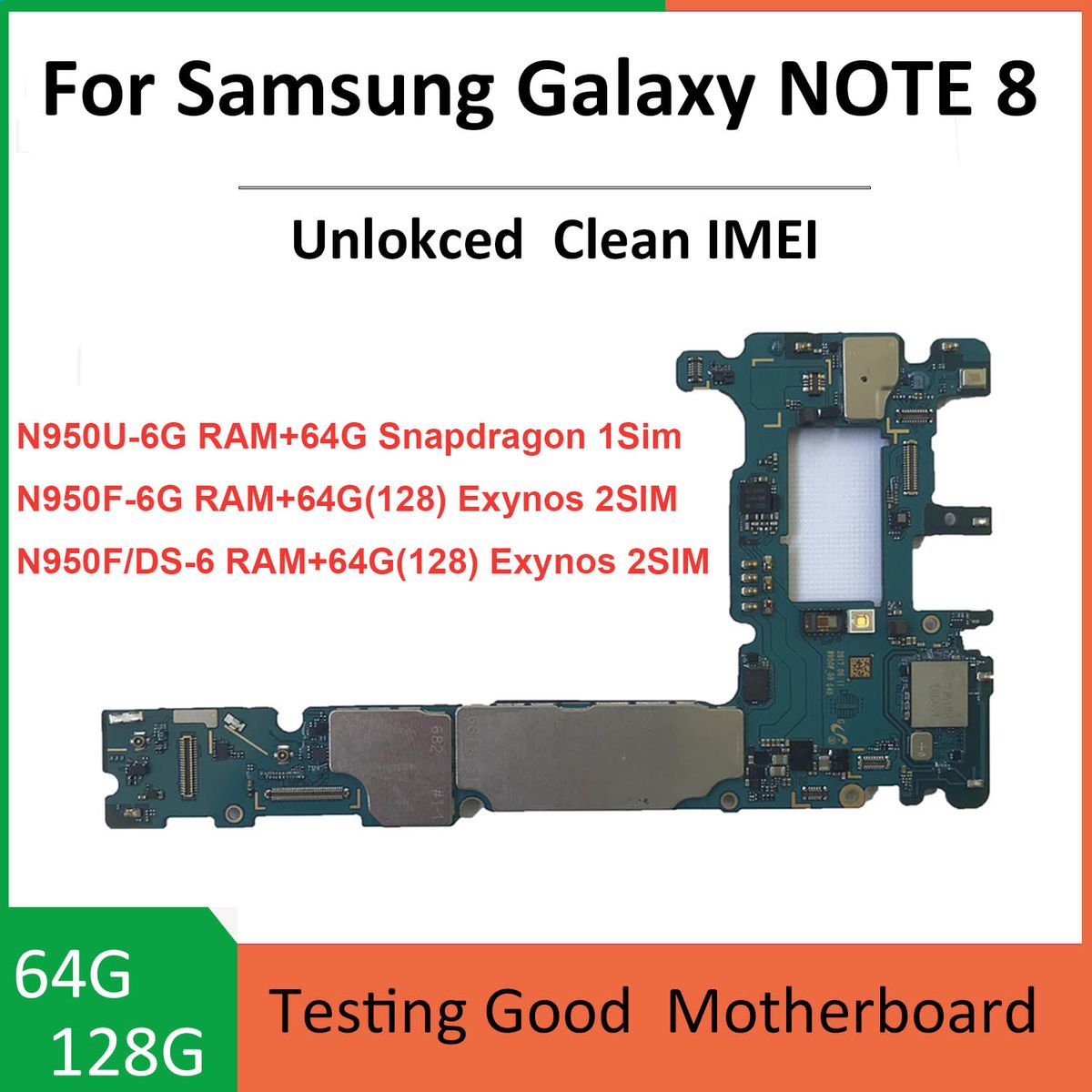 Tehxv For Motherboard For Samsung Galaxy Note 8 N950FD