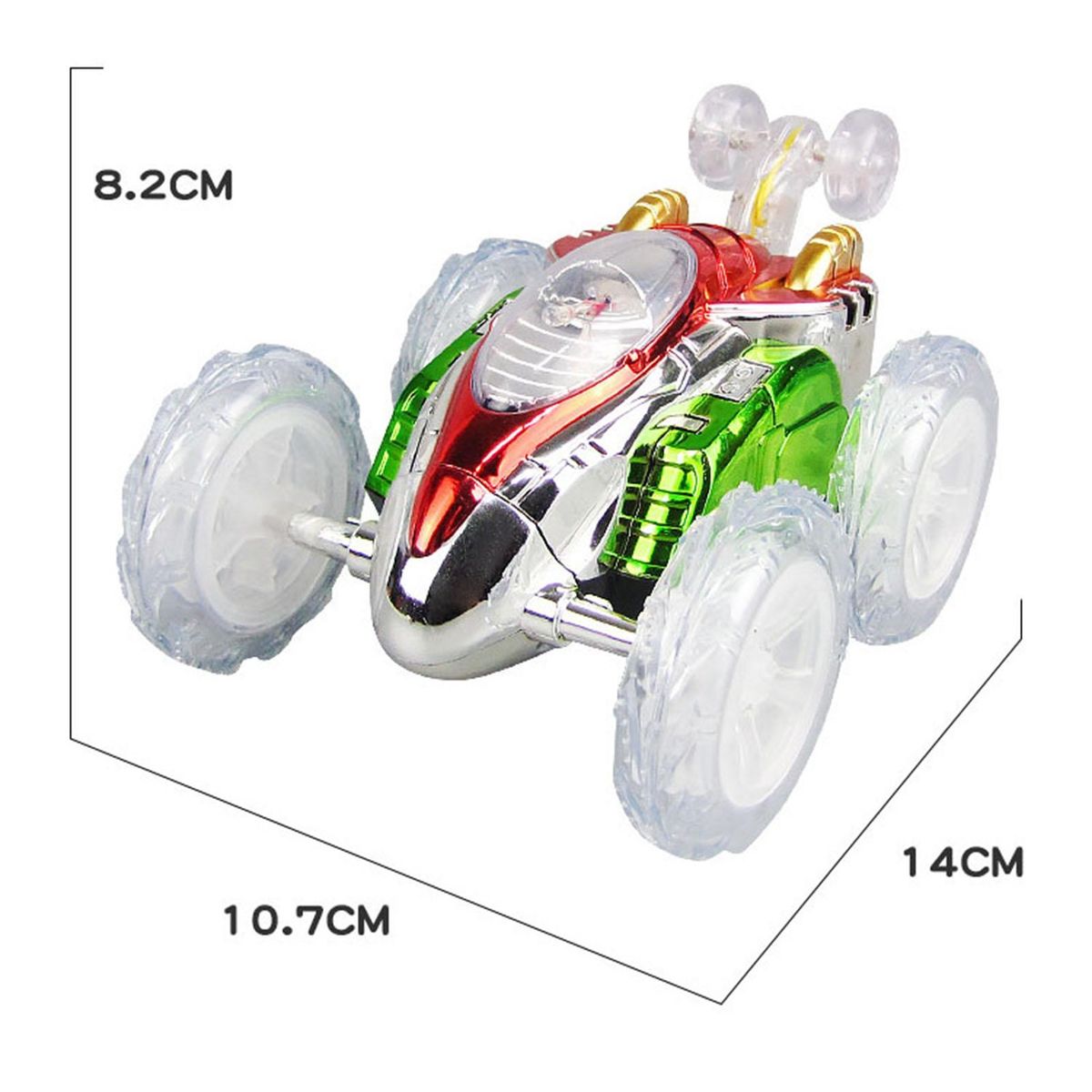 Stunt Car Toy Remote Control Stunt Crawler Model Toy Clear