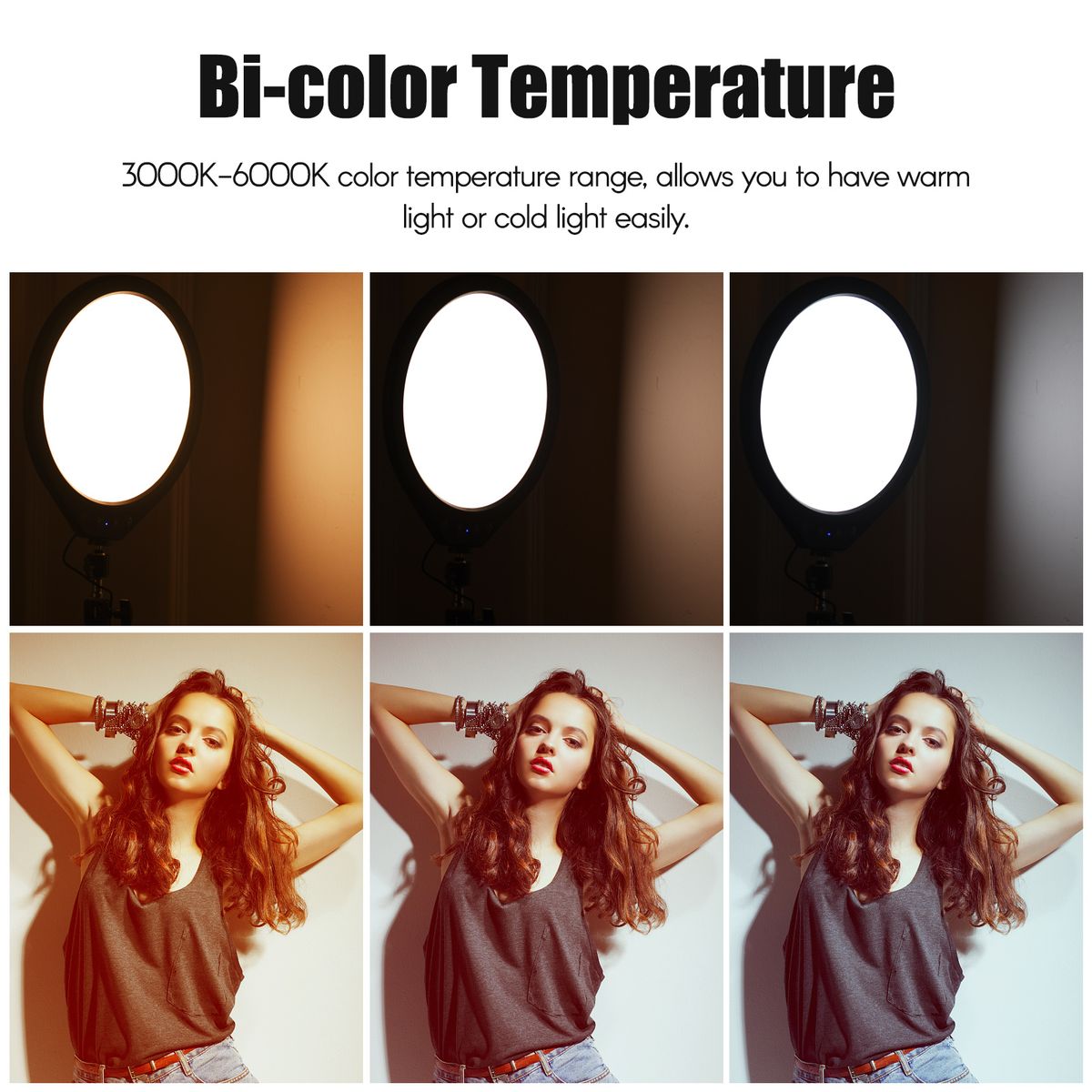 36W LED Video Light 12 Inch Studio Round Photography Fill