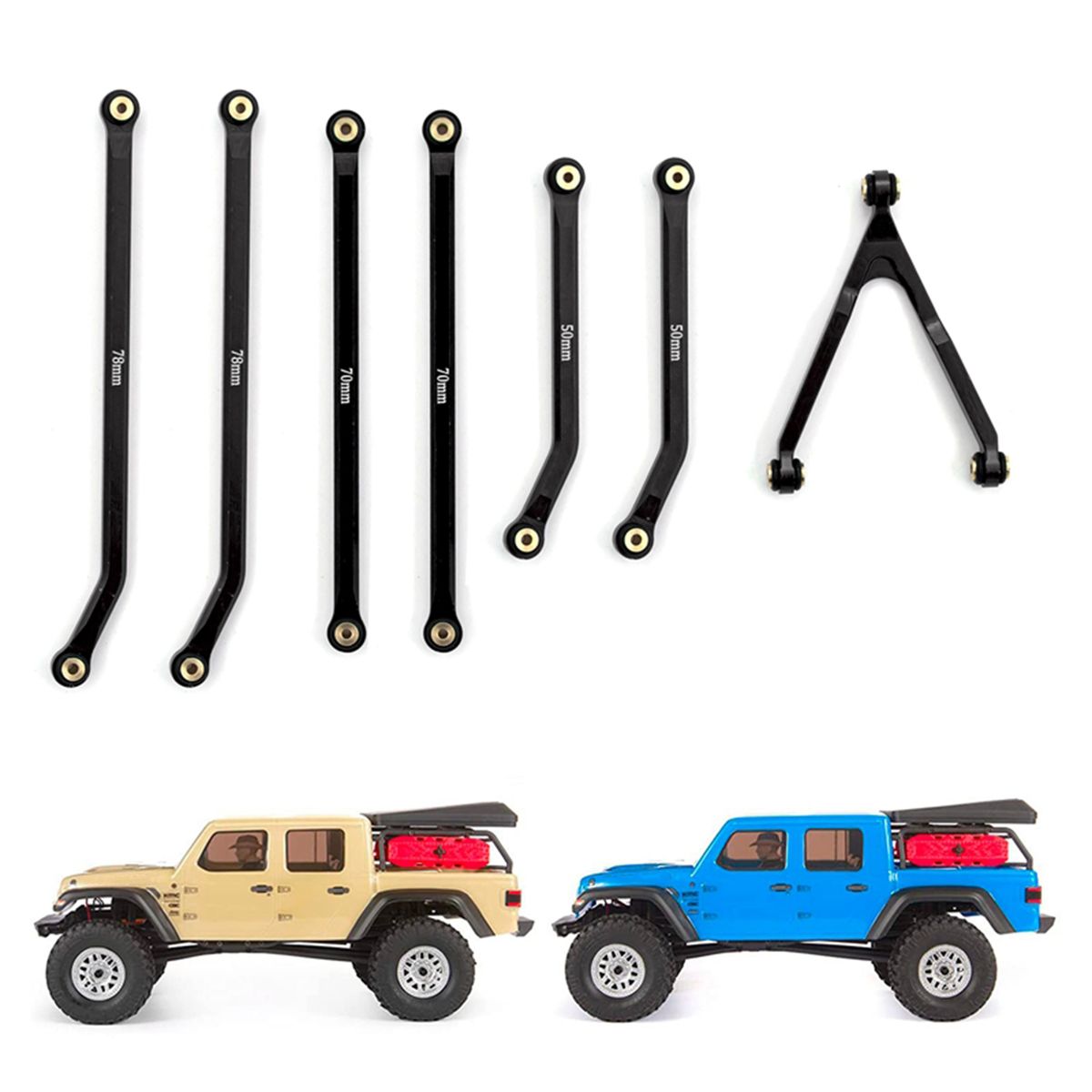 Rc Car High Clearance Chassis Links Sets Aluminum Alloy Rod