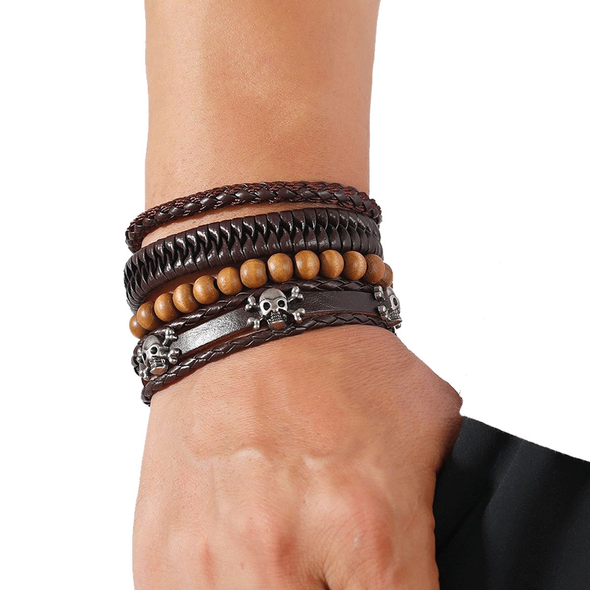 Set Of 4 Braided Leather Bracelets The Prince Of Thieves