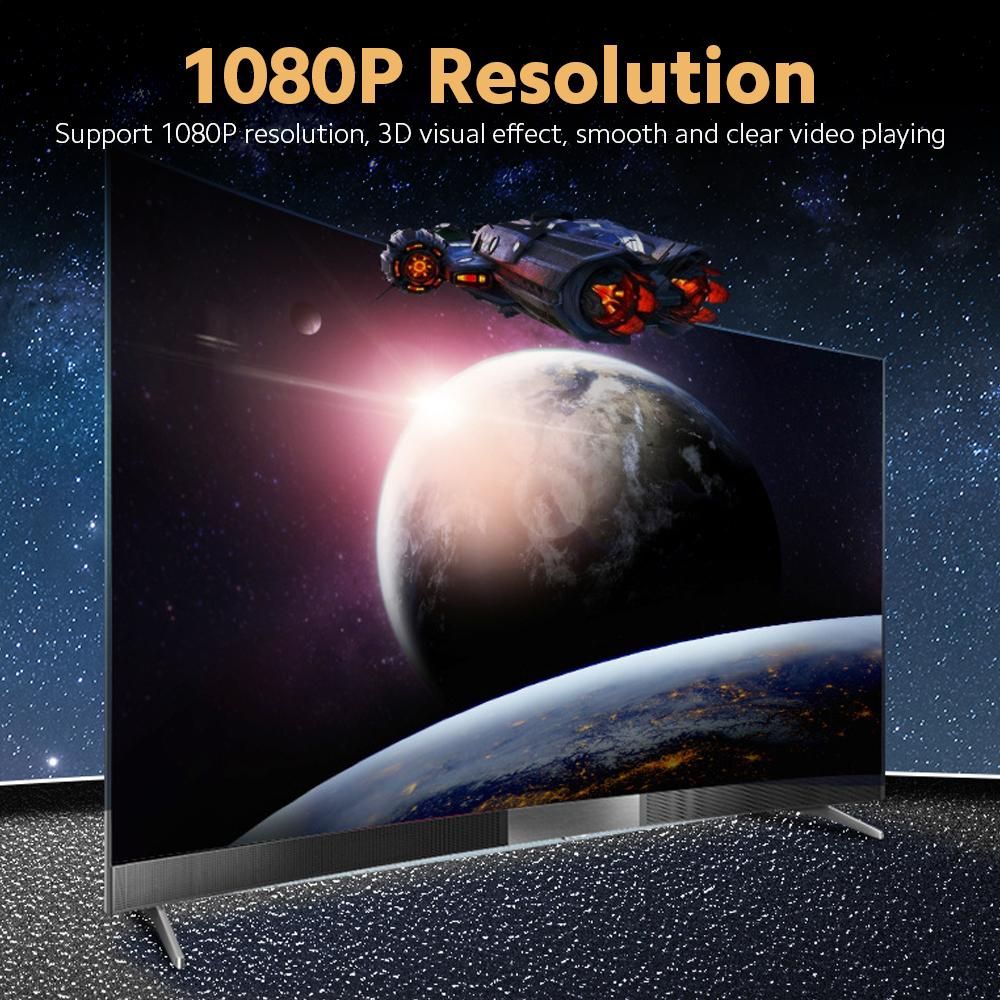 HD Splitter 1 in 2 out 1080P Image Quality 3D Effect Compatible with PC/Laptop/Game Console/Set-top Box/Projector/TV/Monitor