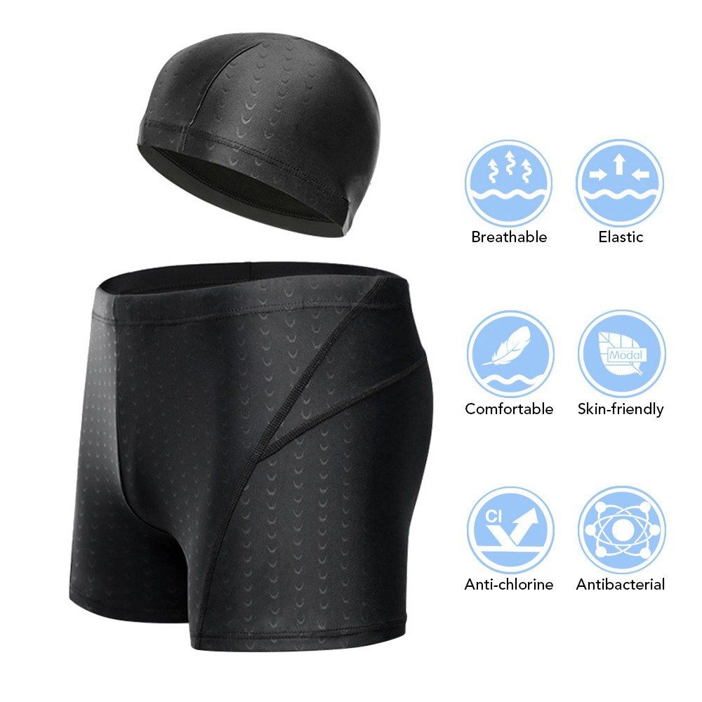 Men Adjustable Drawstring Swim Shorts Board Shorts Swimwear