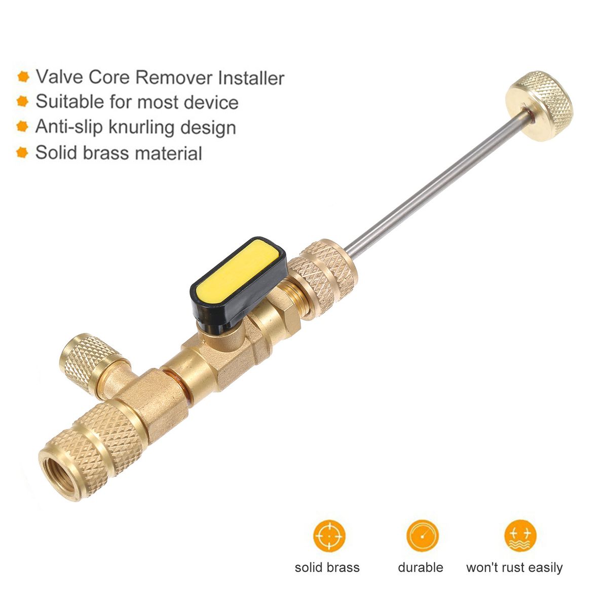 Valve Core Remover Installer Tool With Dual Size SAE 1/4